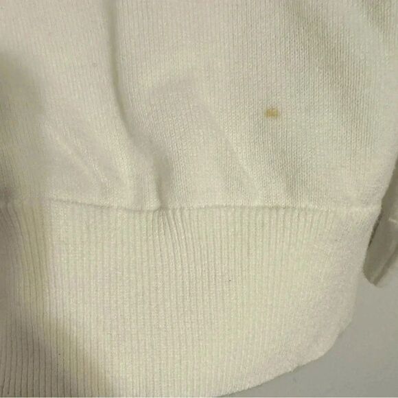 Mens Michael Kors Sweater | Size XXL | White Half Zip - Picture 3 of 7